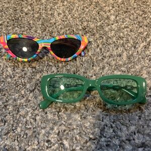 2 pair of sunglasses